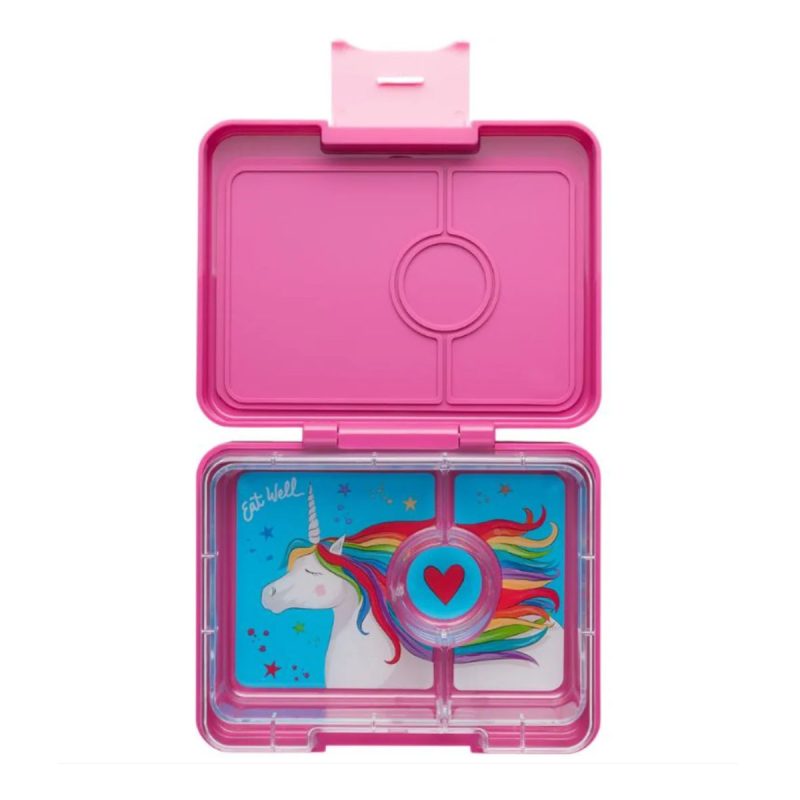 Yumbox Snack Uzsonnásdoboz – Malibu Purple / Magical Unicorn (3 Rekeszes)